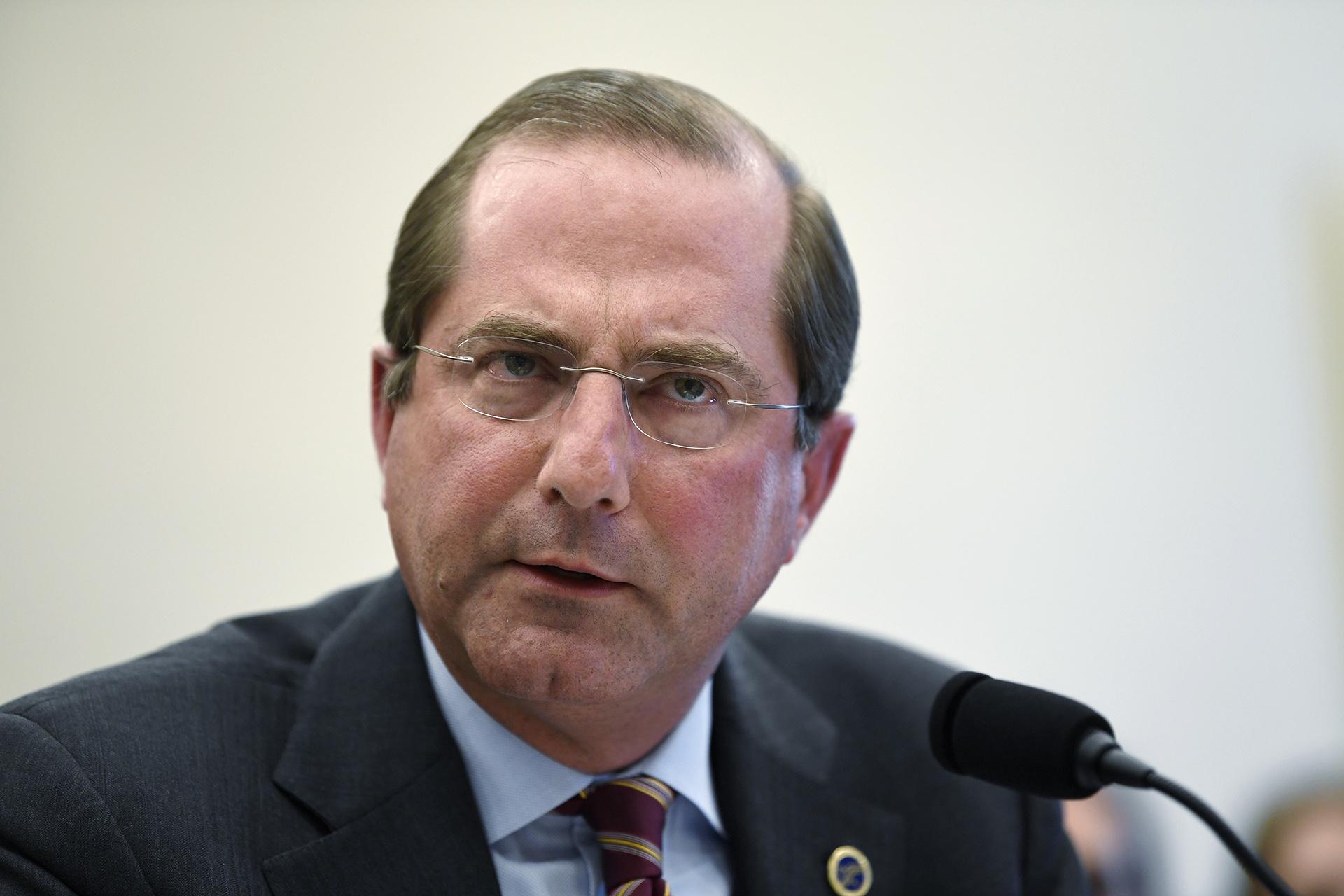 In this March 13, 2019 file photo, Health and Human Services Secretary Alex Azar testifies before a House Appropriations subcommittee on Capitol Hill in Washington. (AP Photo / Susan Walsh)