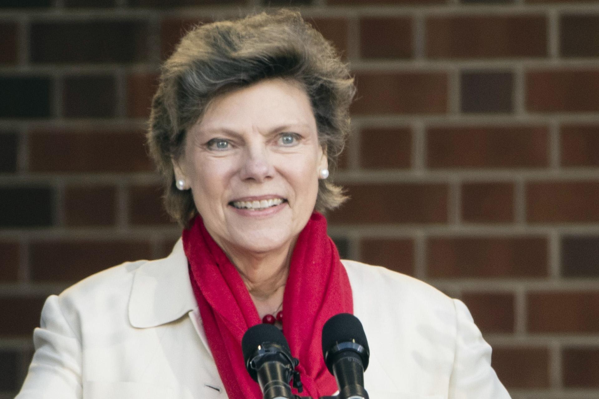 In this April 19, 2017, file photo, Cokie Roberts speaks during the opening ceremony for Museum of the American Revolution in Philadelphia. (AP Photo / Matt Rourke)