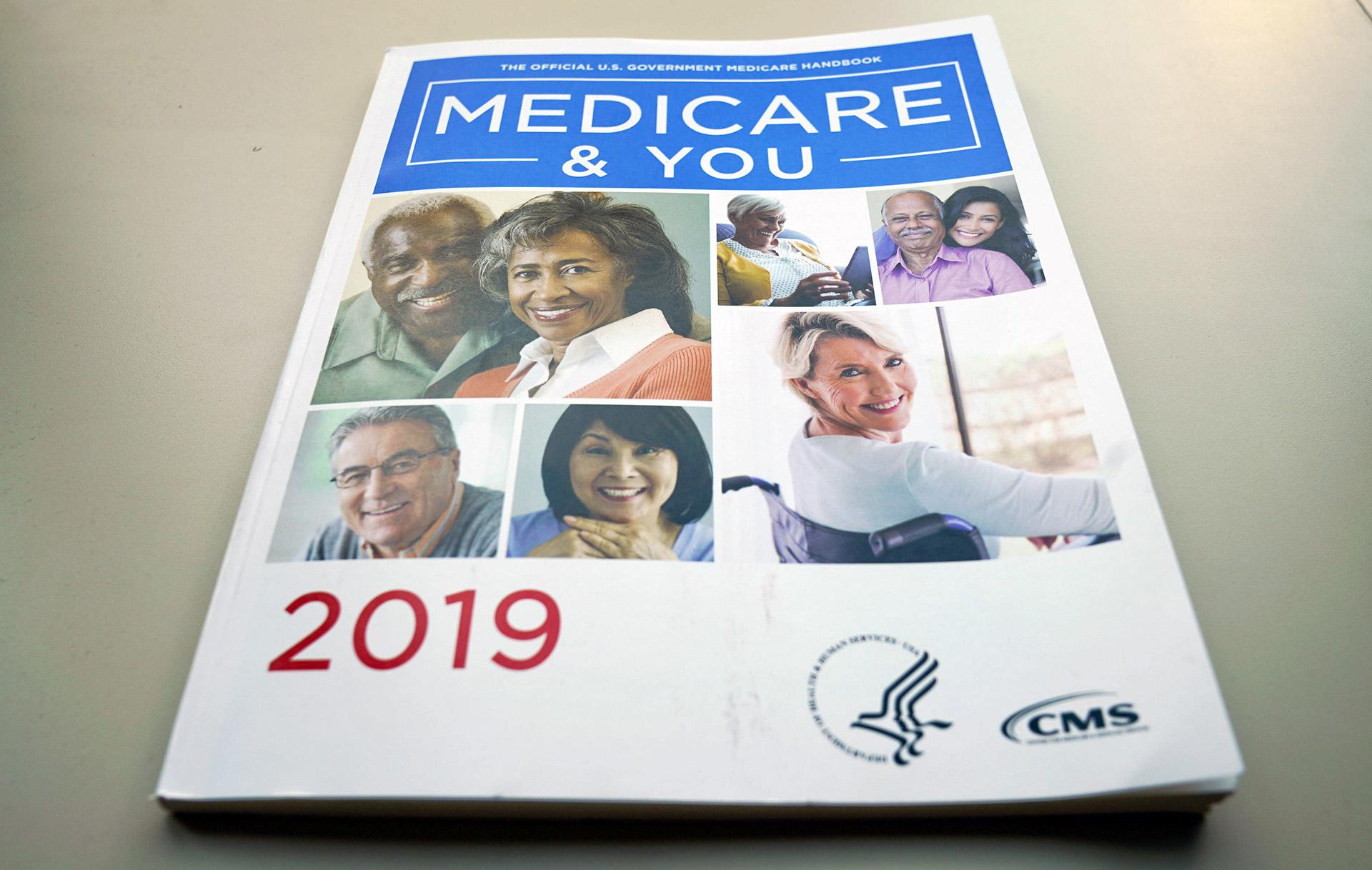 In this Nov. 8, 2018, file photo, the U.S. Medicare Handbook is photographed, in Washington. (AP Photo / Pablo Martinez Monsivais, File)