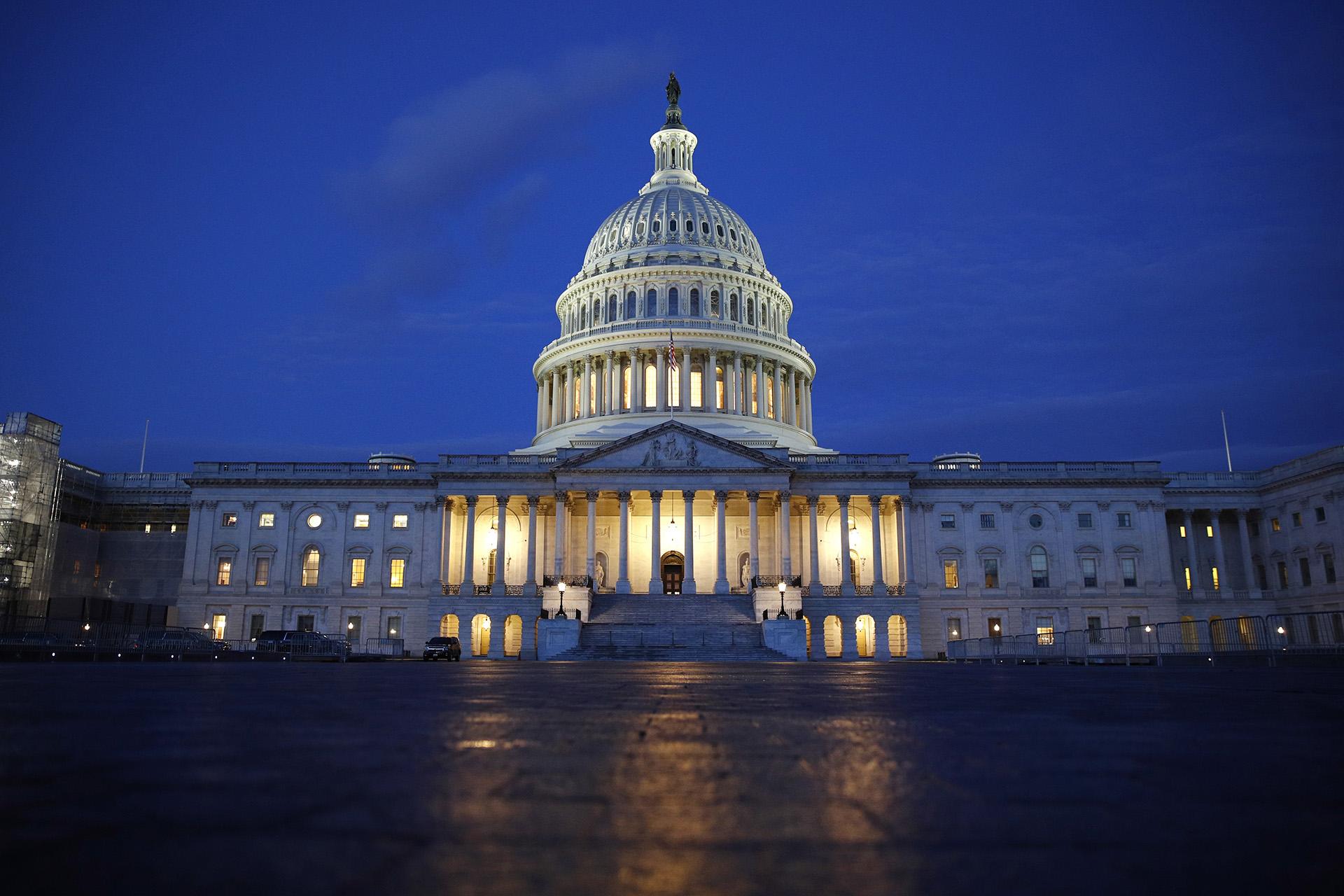 In this Dec. 4, 2019, file photo, light shines on the U.S. Capitol dome in Washington. (AP Photo / Patrick Semansky, File)