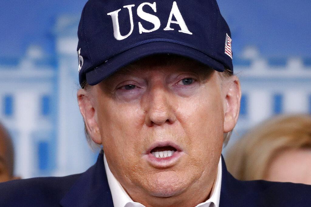 President Donald Trump speaks during a briefing on coronavirus in the Brady press briefing room at the White House, Saturday, March 14, 2020, in Washington. (AP Photo / Alex Brandon)