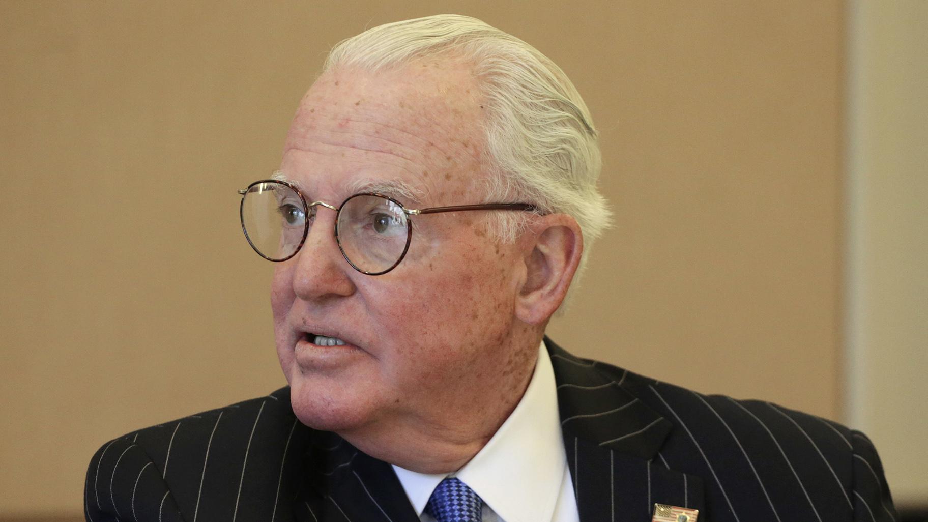 In this July 31, 2015 file photo, Chicago Ald. Ed Burke chairs a meeting of the City Council’s Finance Committee. (AP Photo / M. Spencer Green, File)