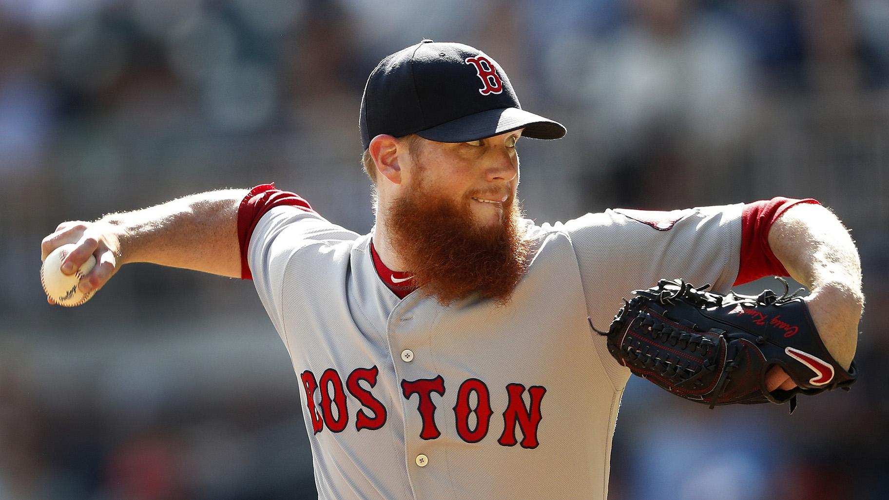 In this Sept. 3, 2018, file photo, Boston Red Sox relief pitcher Craig Kimbrel works against the Atlanta Braves in the ninth inning of baseball game, in Atlanta. (AP Photo / John Bazemore, File)