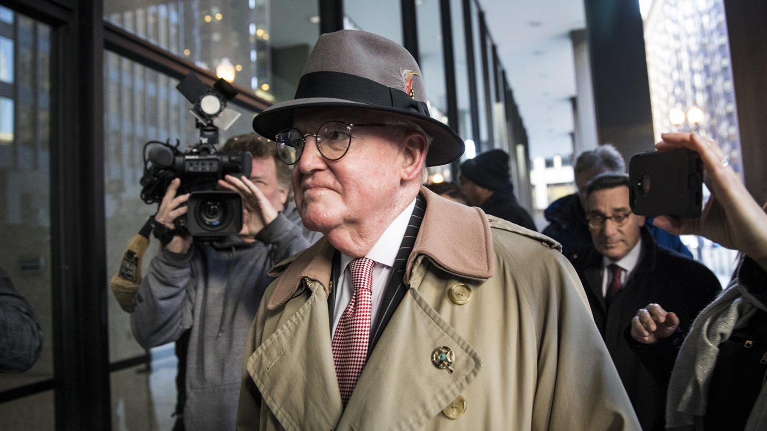 Ald. Ed Burke, 75, walks into the Dirksen Federal Courthouse on Thursday, Jan. 3, 2019. (Ashlee Rezin / Chicago Sun-Times via AP)