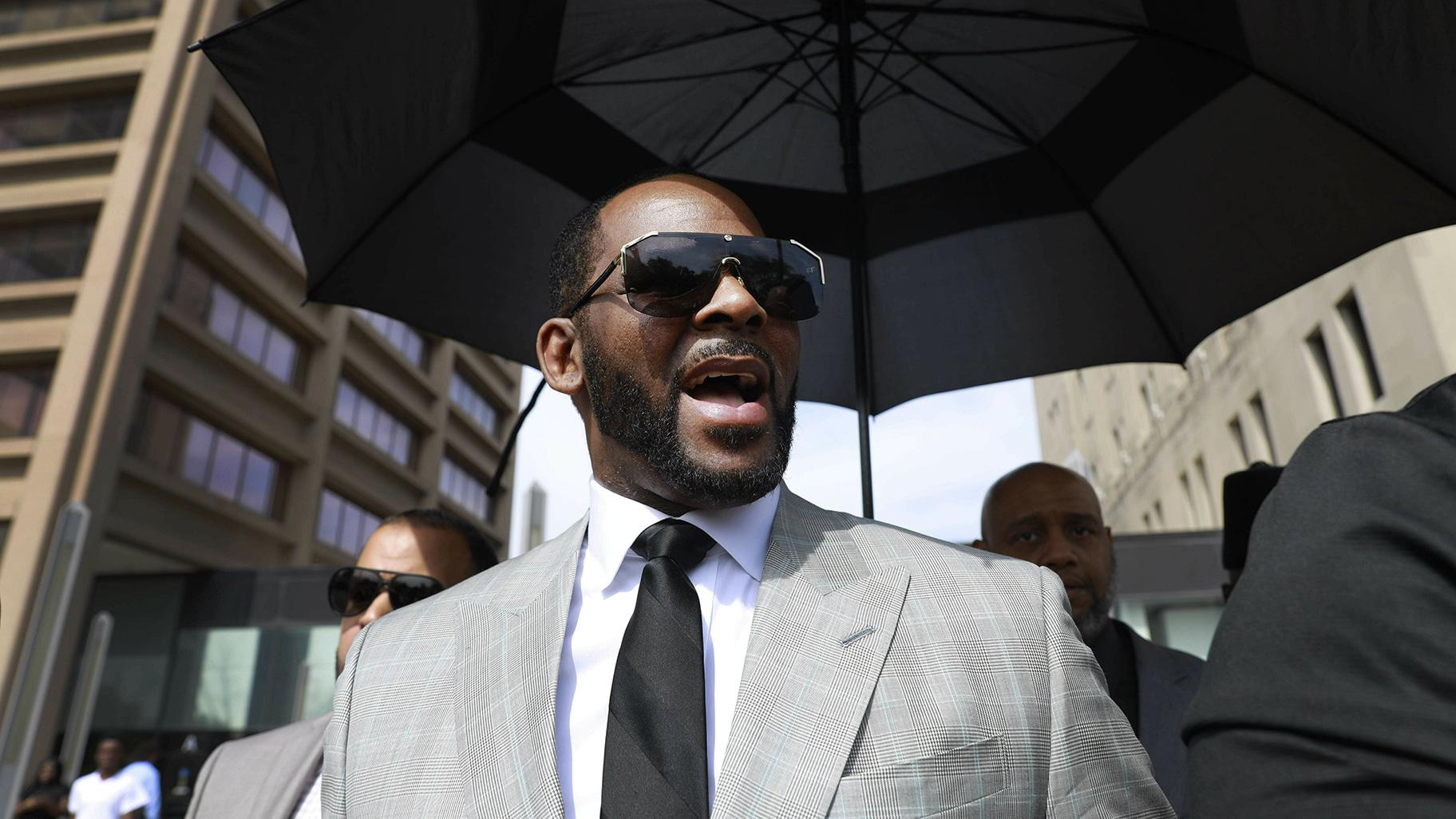 In this June 6, 2019 file photo, musician R. Kelly departs the Leighton Criminal Court building after pleading not guilty to 11 additional sex-related charges in Chicago. (AP Photo / Amr Alfiky, File)