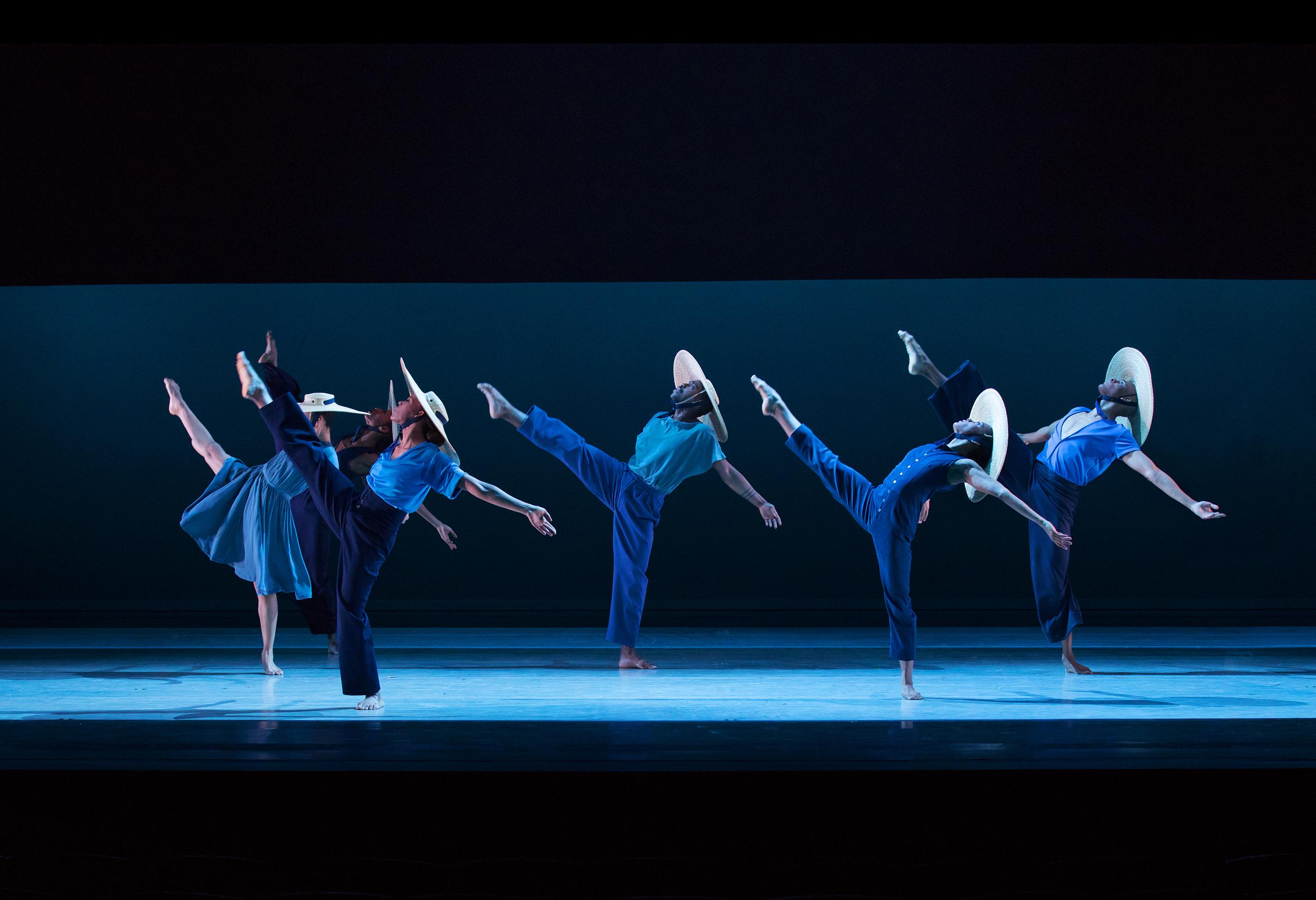 Alvin Ailey American Dance Theater in Jamar Roberts’ “Members Don't Get Weary” (Photo by Paul Kolnik)