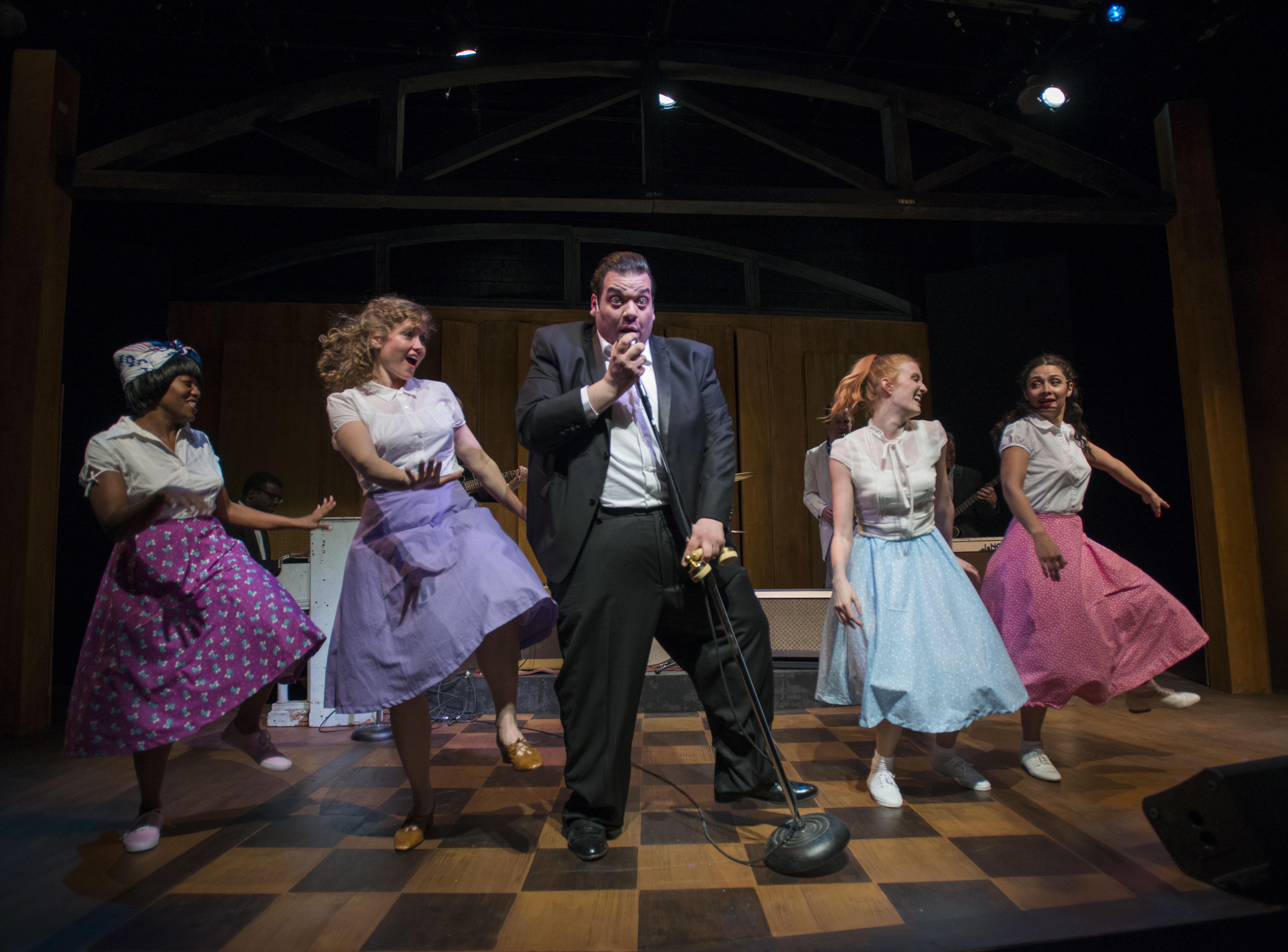 From left: Angela Alise, Liz Chidester, Vasily Deris, Ann Delaney and Molly Hernandez. (Photo credit: Michael Brosilow)