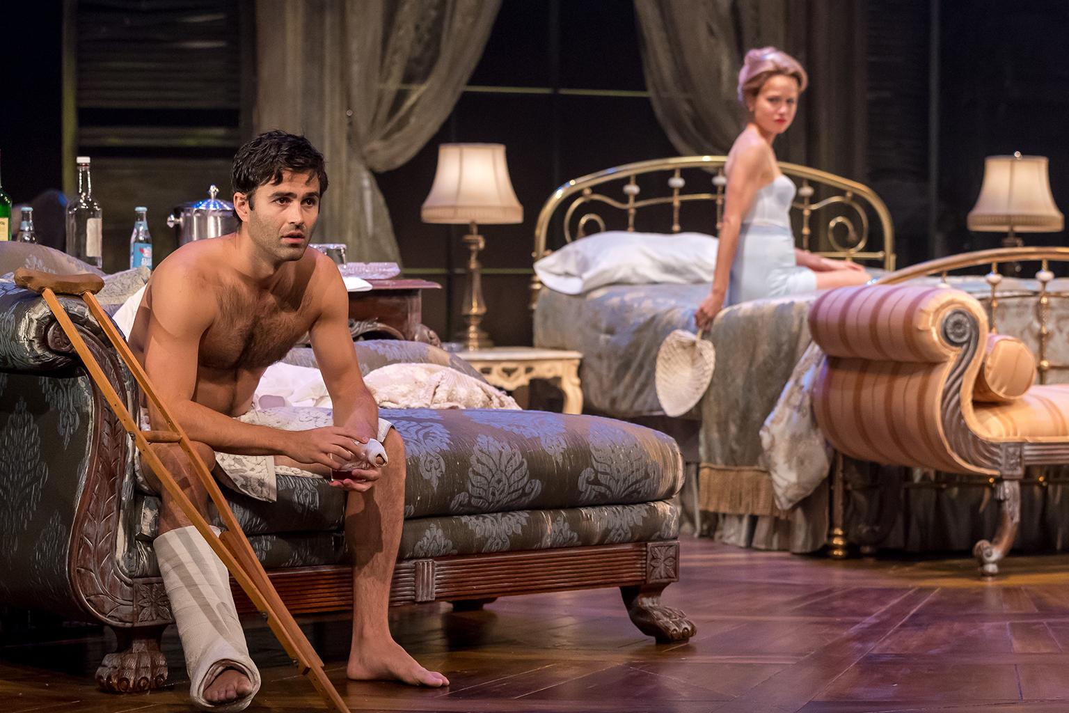 Anthony Bowden and Genevieve Angelson in “Cat on a Hot Tin Roof” (Credit: Brett Beiner Photograpahy)