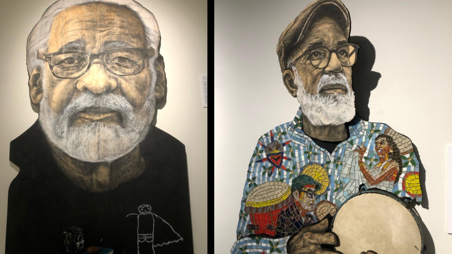 “Archivos Vivos,” an exhibition by artist Adrián Viajero Román, is on display at the National Museum of Puerto Rican Arts and Culture through Jan. 17, 2026.  (Marc Vitali / WTTW News)