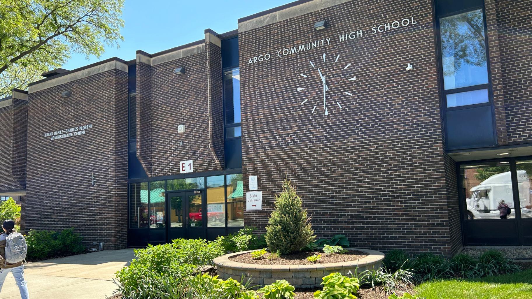 Argo Community High School draws students from Summit, Bedford Park, Bridgeview, Justice, Willow Springs and Hickory Hills. (Jared Rutecki / WTTW News)
