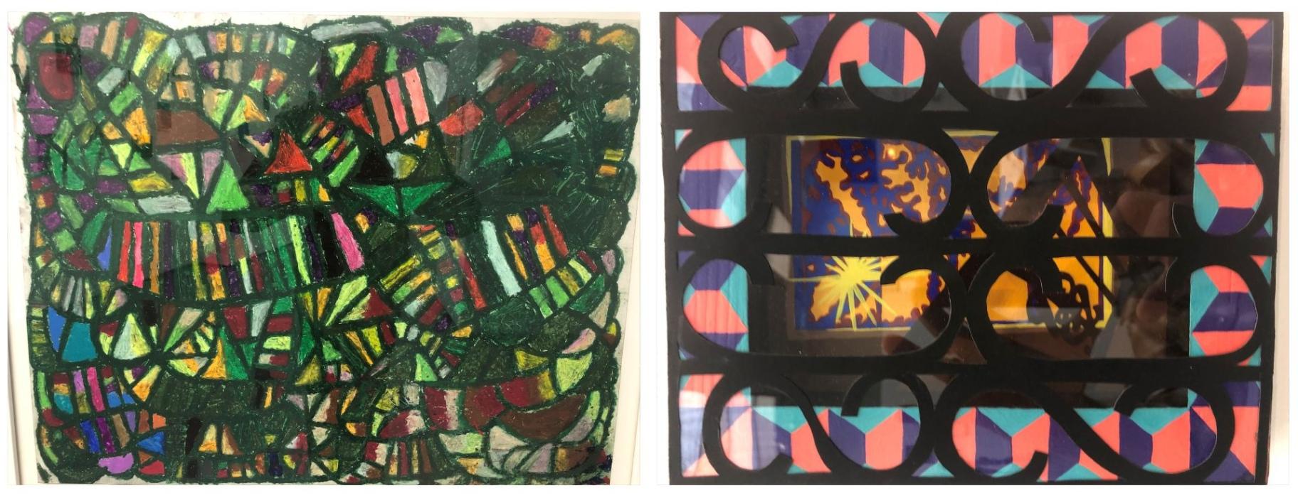 Colorful work fills the gallery at the Design Museum of Chicago in a group exhibition called “Community on the Make: Arts of Life 2000-2025.” (Marc Vitali / WTTW News)