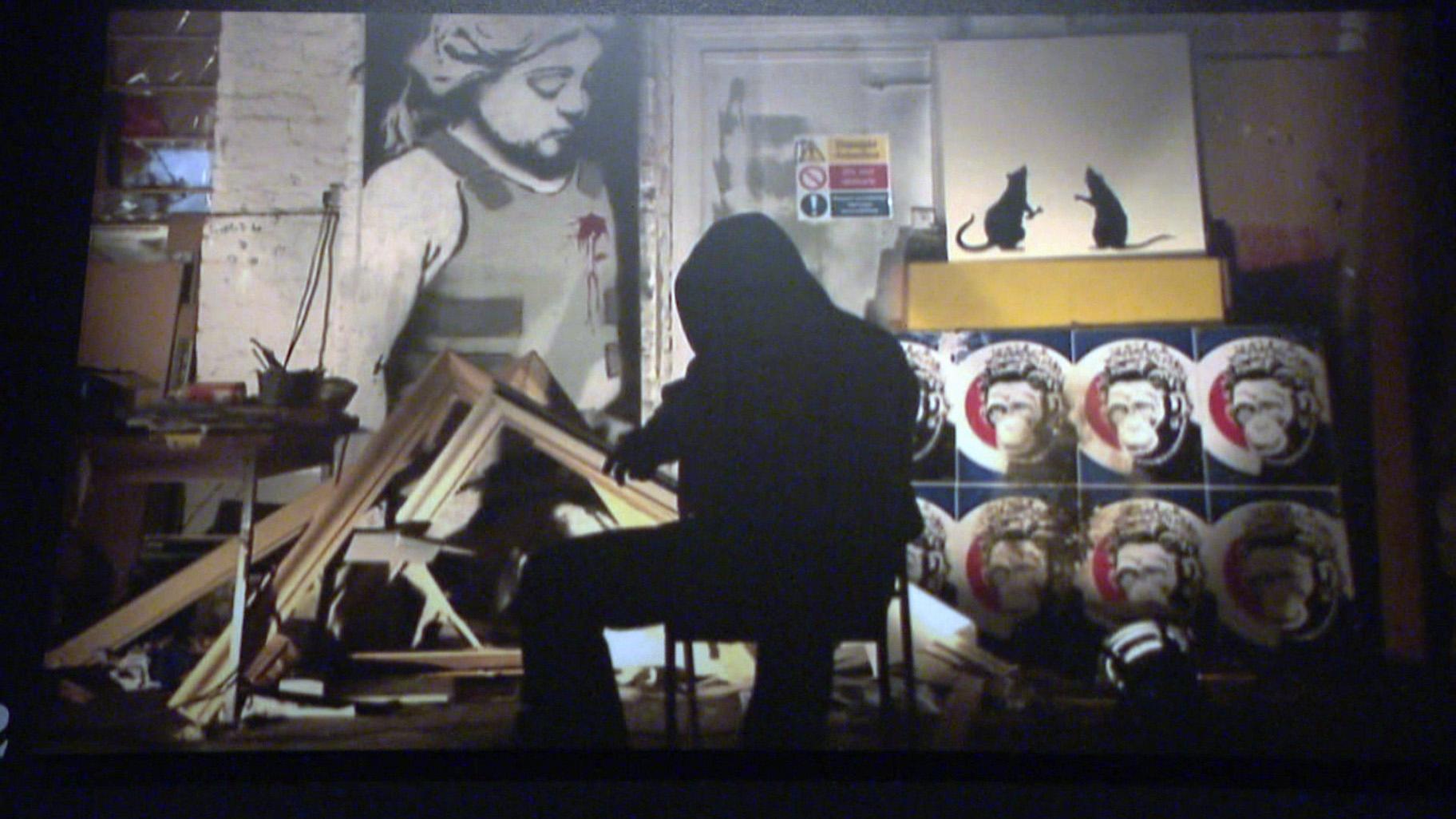 You can visit “The Art of Banksy” through October. (WTTW News) You can visit “The Art of Banksy” through October. (WTTW News)