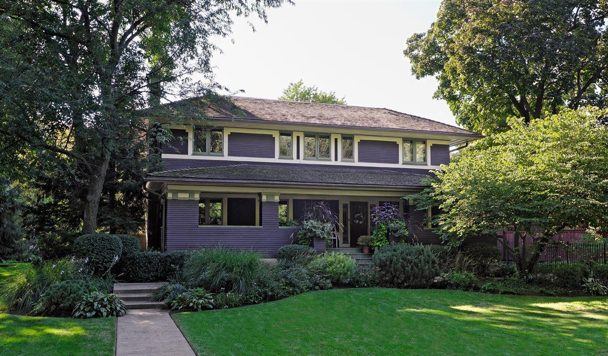 The Barrett C. Andrews House, a 1906 Tallmadge & Watson design, is one of the stops on the 2019 Wright Plus Housewalk. (Frank Lloyd Wright Trust / Facebook)