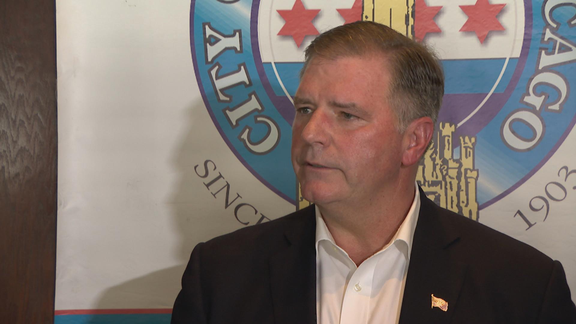 Illinois Senate Republican Leader Bill Brady speaks at the City Club of Chicago on Tuesday, June 18, 2019. (WTTW News)
