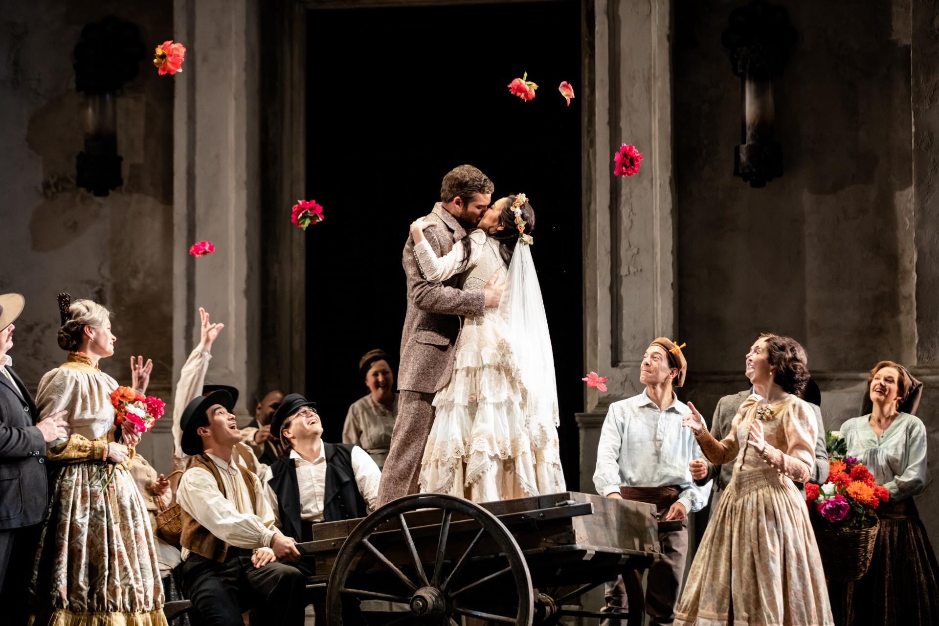Brandon Cedel and Ying Fang in Lyric Opera of Chicago’s “Don Giovanni.” (Photo by Kyle Flubacker)