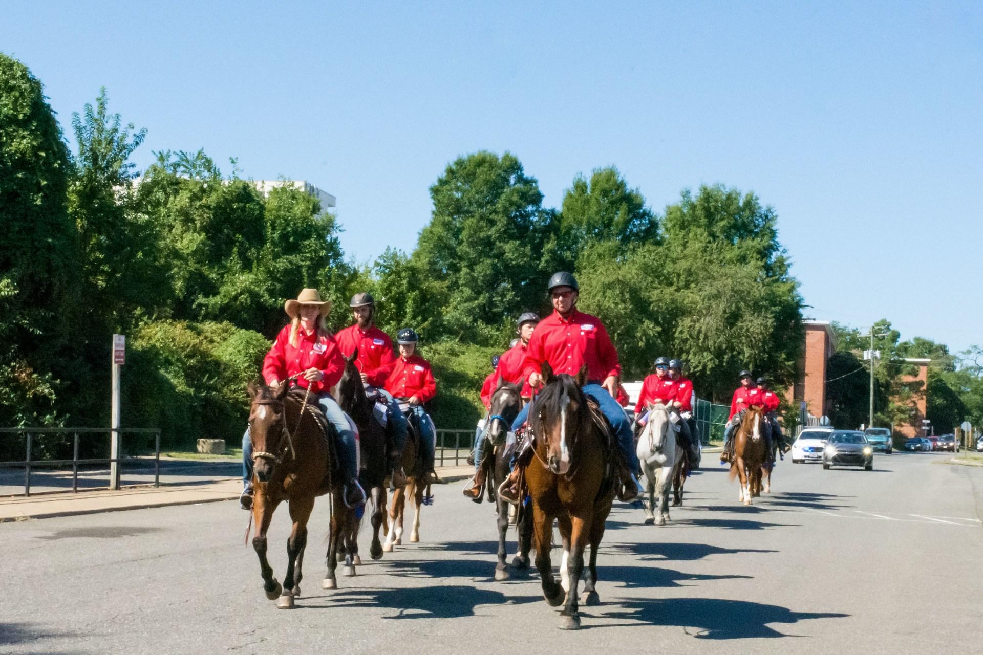 Veterans ride through Washington, D.C. on Sept. 7, 2019 as part of BraveHearts’ “Trail to Zero” campaign. (Courtesy of BraveHearts)