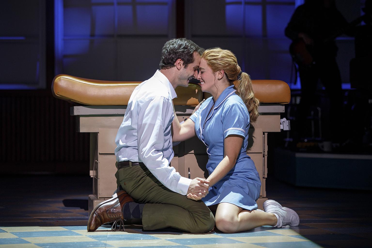 Bryan Fenkart and Desi Oakley in “Waitress.” (Credit: Joan Marcus)