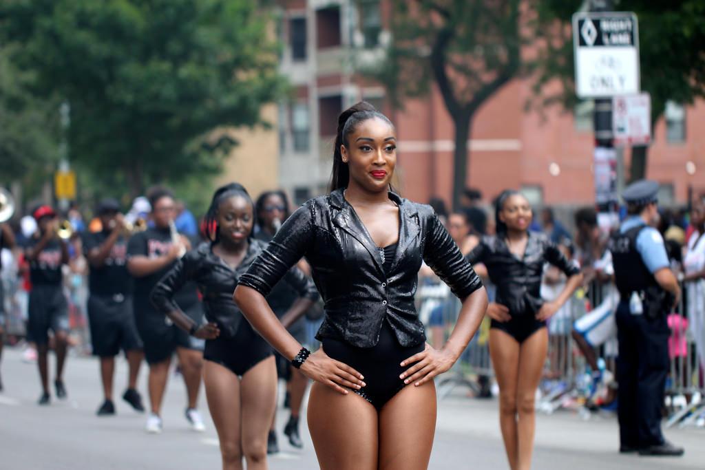 Proviso West High School Marching Band at the Bud Billiken Parade in 2015. (Daniel X. O'Neil / Flickr)