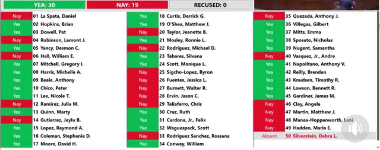 The vote on the 2025 Chicago Budget. (City of Chicago)