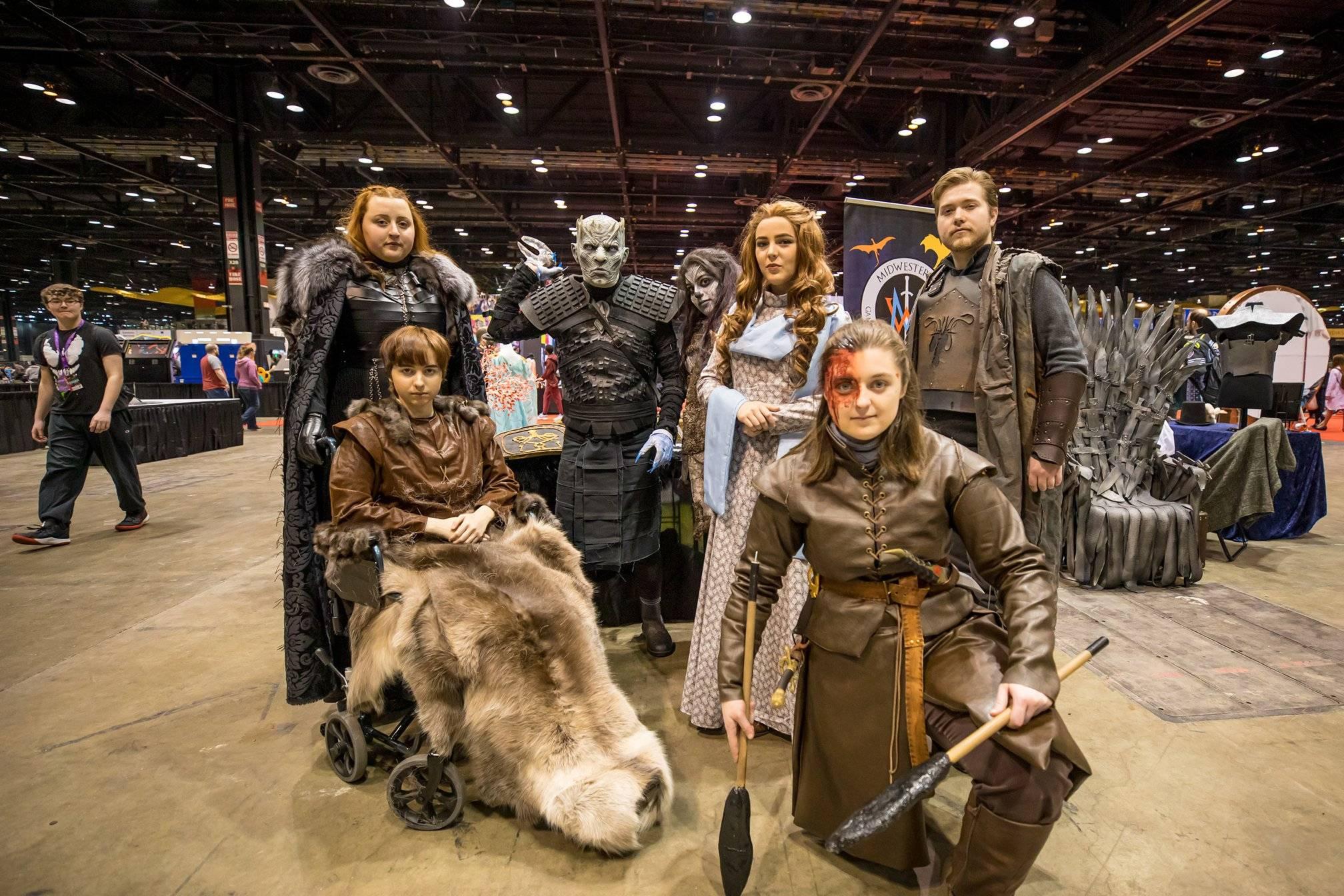 Chicago Comic & Entertainment Expo attendees dressed up as characters from “Game of Thrones” at 2020’s event. (C2E2 / Facebook)