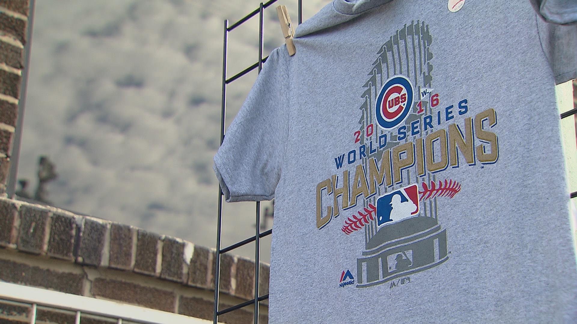 Chicago Cubs 2016 World Series Champions Celebration T-Shirt by NIKE®