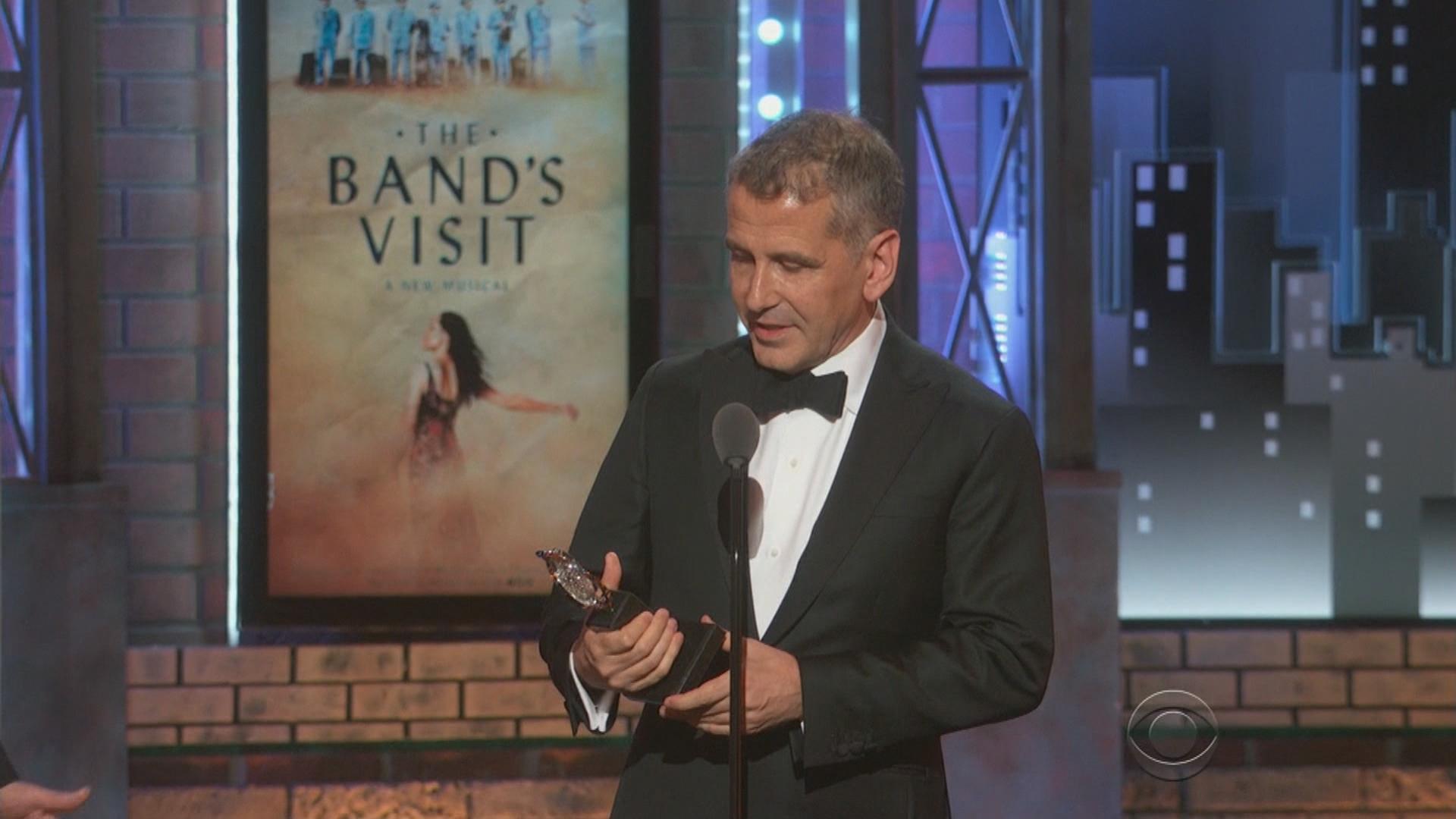 David Cromer accepts his Tony Award on Sunday, June 10, 2018.