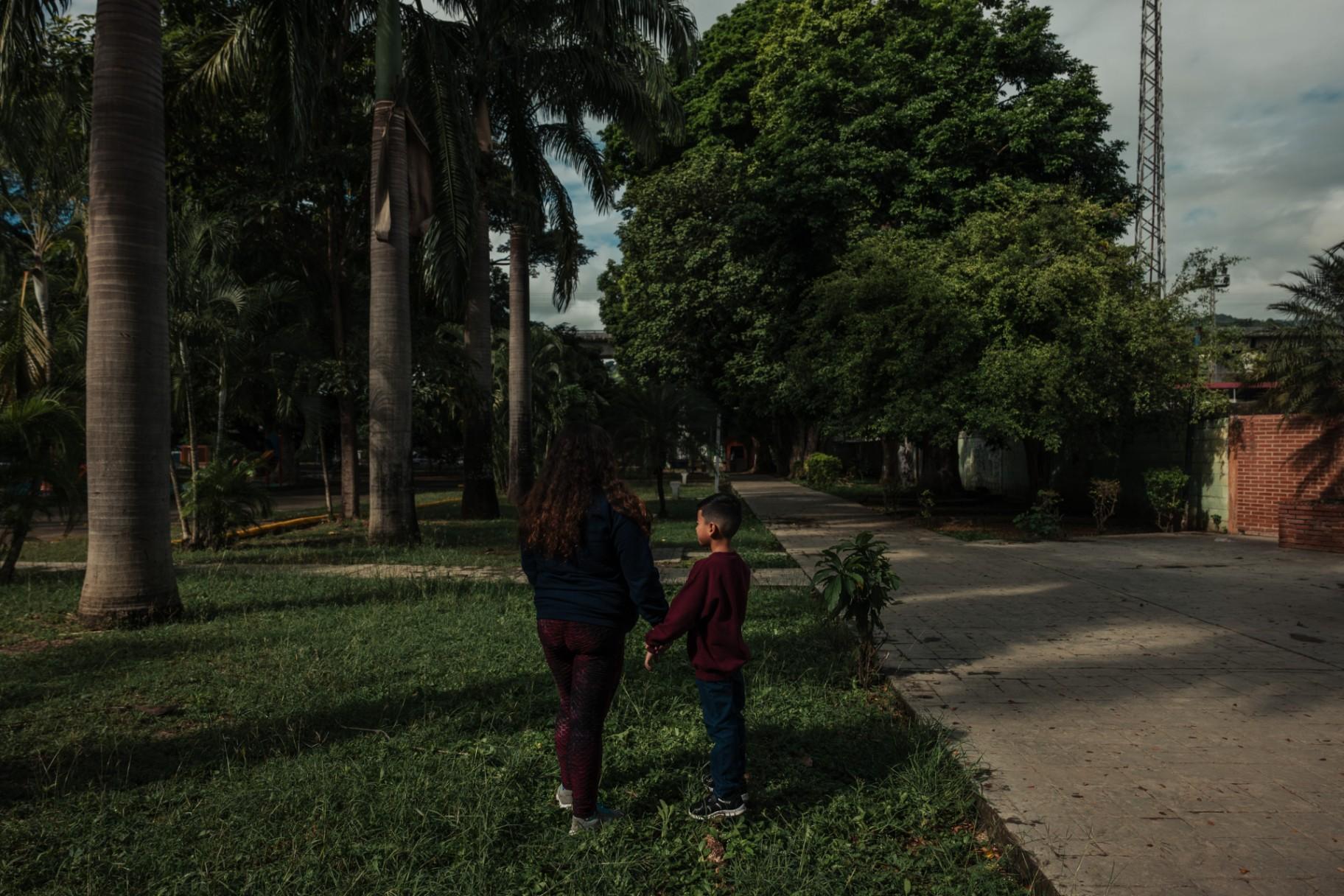 Norelly Eugenia Mejías Cáceres and her 6-year-old son were deported to Venezuela after spending a month in detention. (Adriana Loureiro Fernández for ProPublica)