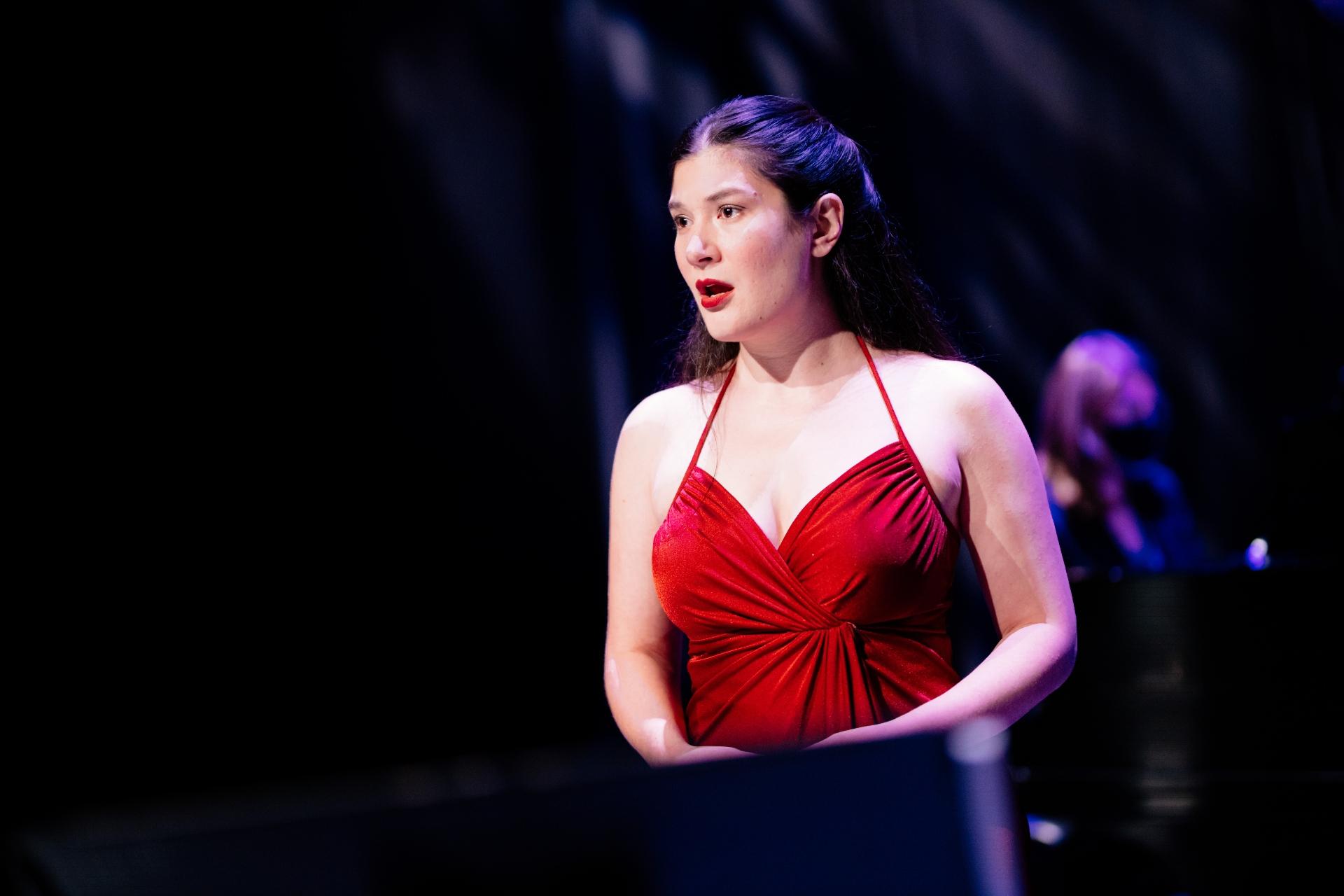 Mezzo-soprano Annie Rosen in “Rimsky Rebooted.” (Credit: Sean Su for Chicago Opera Theater)