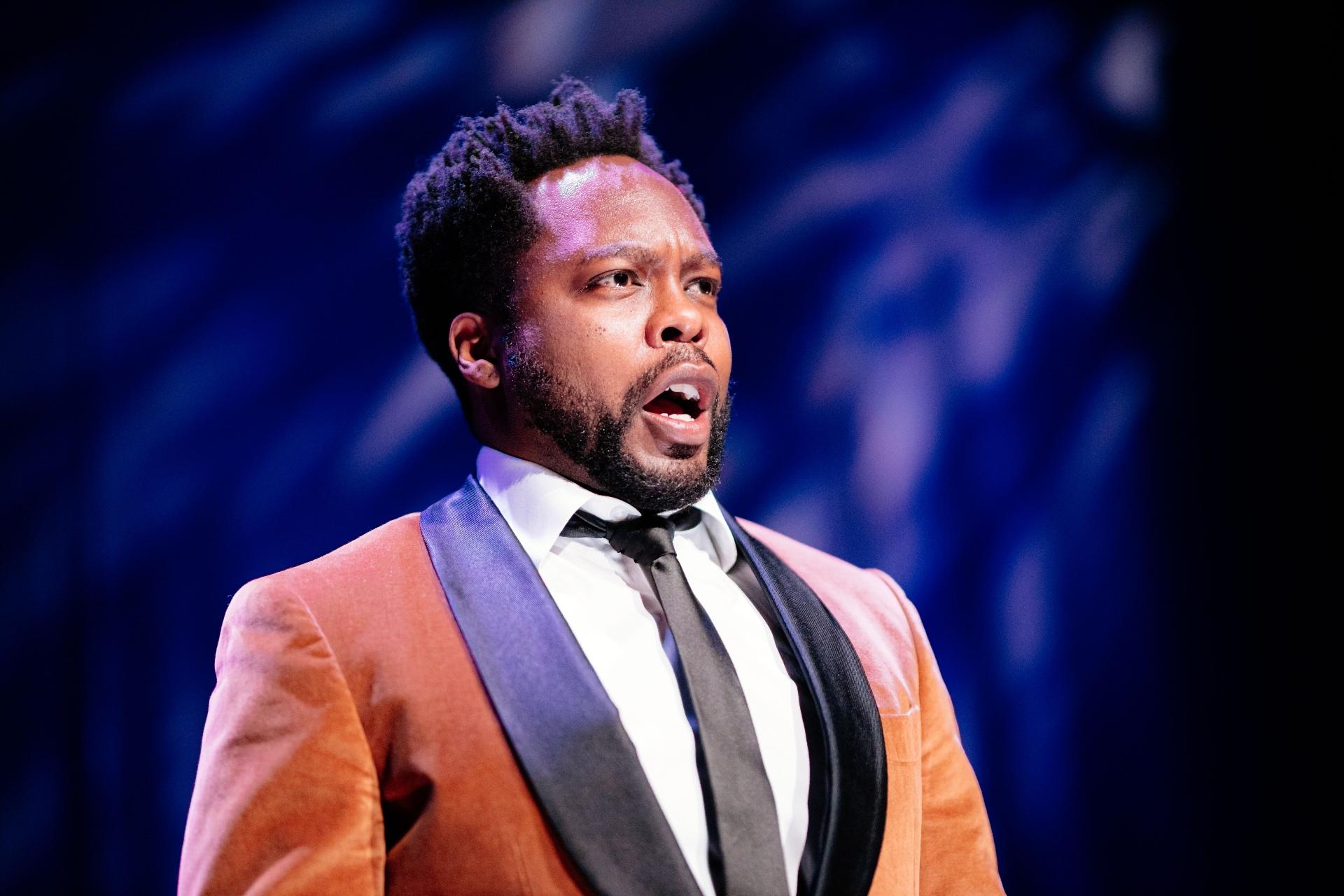 Baritone Will Liverman in “Rimsky Rebooted.” (Credit: Sean Su for Chicago Opera Theater)