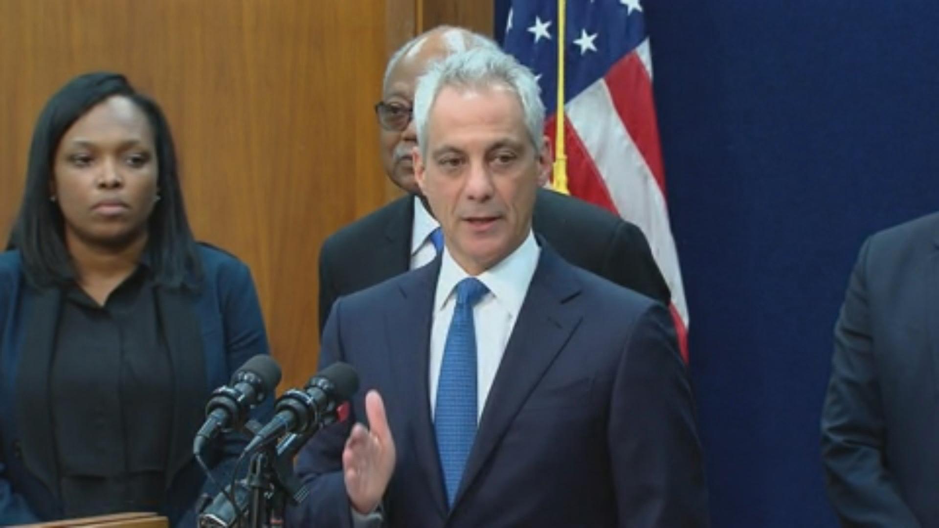 “The kids of the city of Chicago will be in school to the end of the school year. That is where they belong,” Mayor Rahm Emanuel said Friday. (Chicago Tonight)
