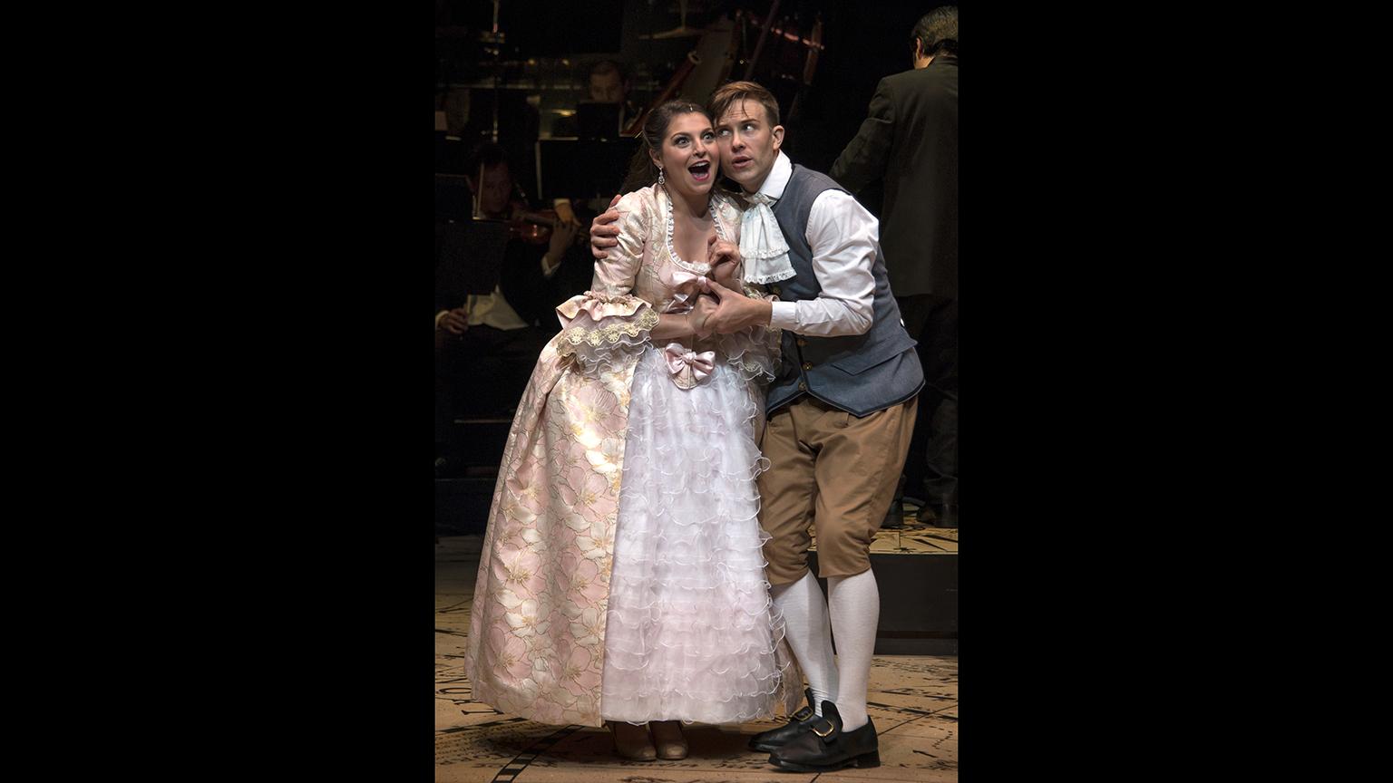 Cecilia Iole and James Onstad in “Candide.” (Photo by Brynn Yeager)