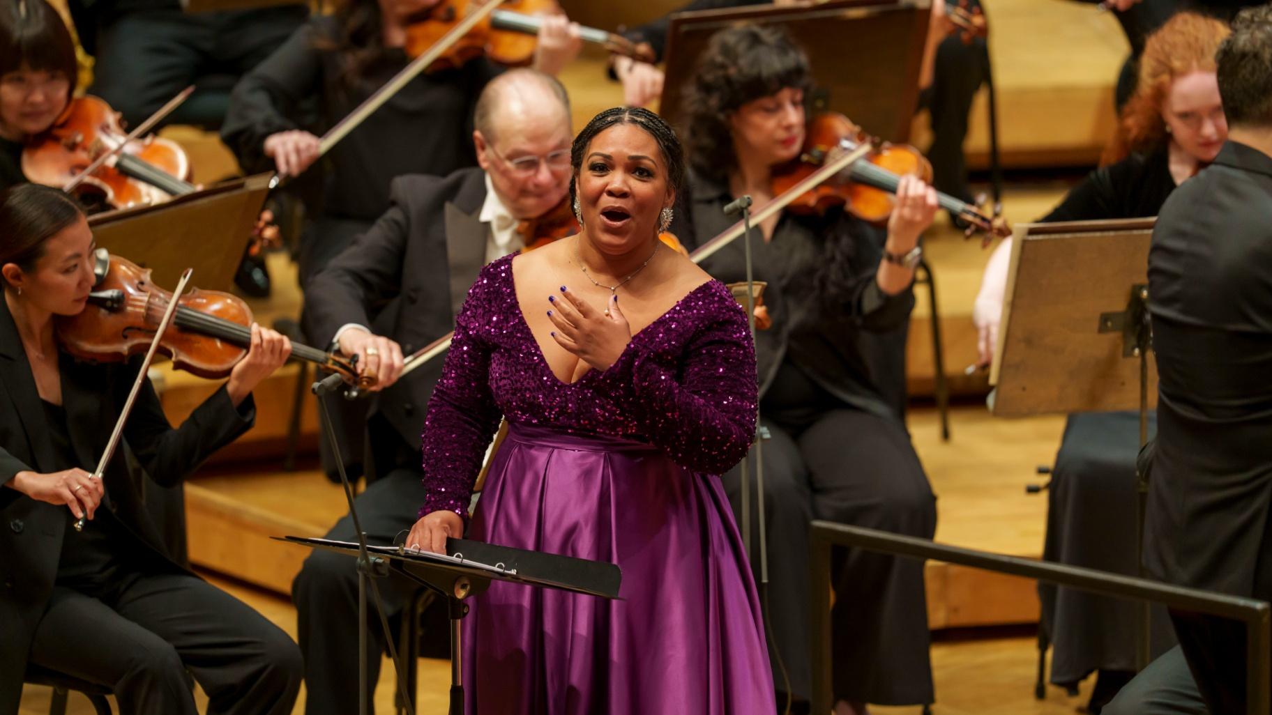 Janai Brugger performs with the Chicago Symphony Orchestra on May 31, 2025. (Todd Rosenberg)