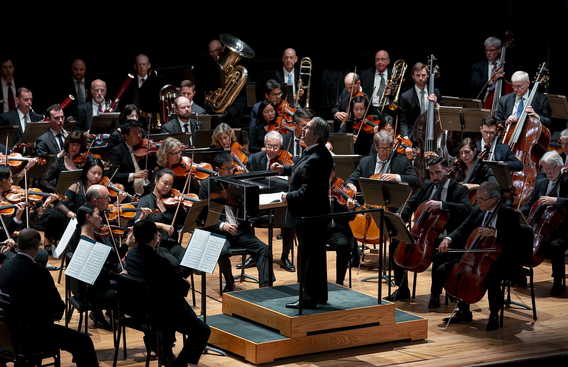 The Chicago Symphony Orchestra performs at Lane Tech High School on Tuesday, Sept. 24, 2019. (Photo: Todd Rosenberg Photography)