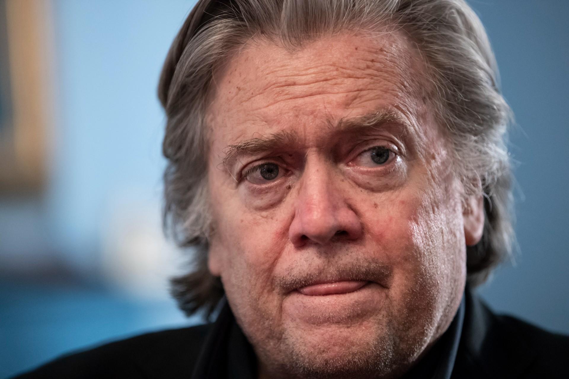 In this file photo from Sunday, Aug. 19, 2018, Steve Bannon, President Donald Trump's former chief strategist, talks about the approaching midterm election during an interview with The Associated Press, in Washington. (AP Photo / J. Scott Applewhite, file)