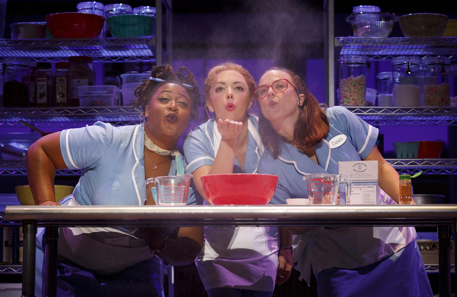 Charity Angel Dawson, Desi Oakley and Lenne Klingaman in “Waitress.” (Credit: Joan Marcus)