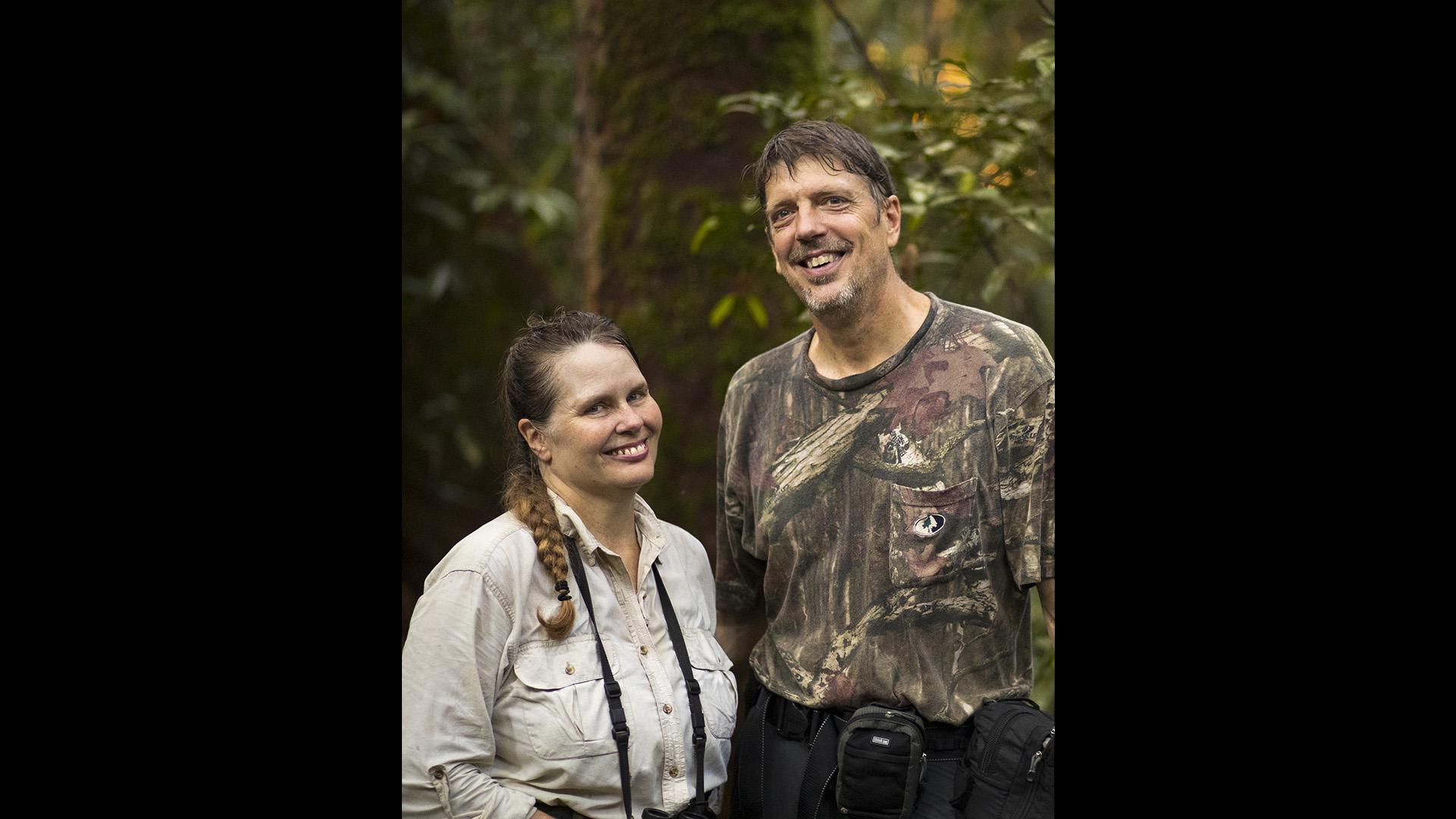 Cheryly Knott and Tim Laman (Photo by Jessica Laman)