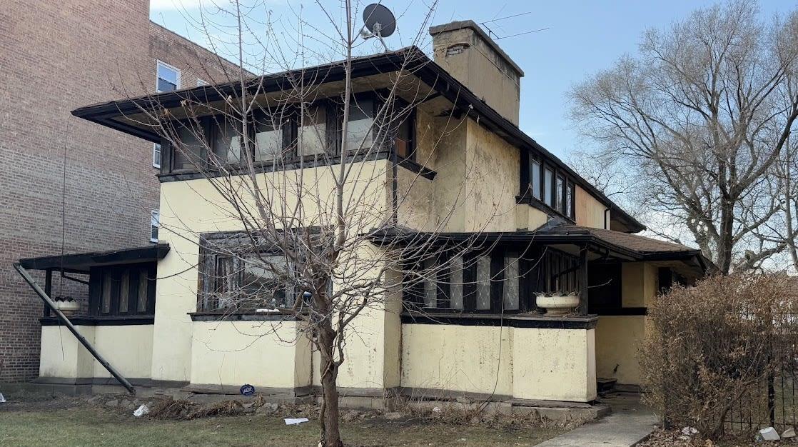 The Frank Lloyd Wright-designed Walser House, a Chicago 7 Most Endangered in 2025. (Eric Allix Rogers)