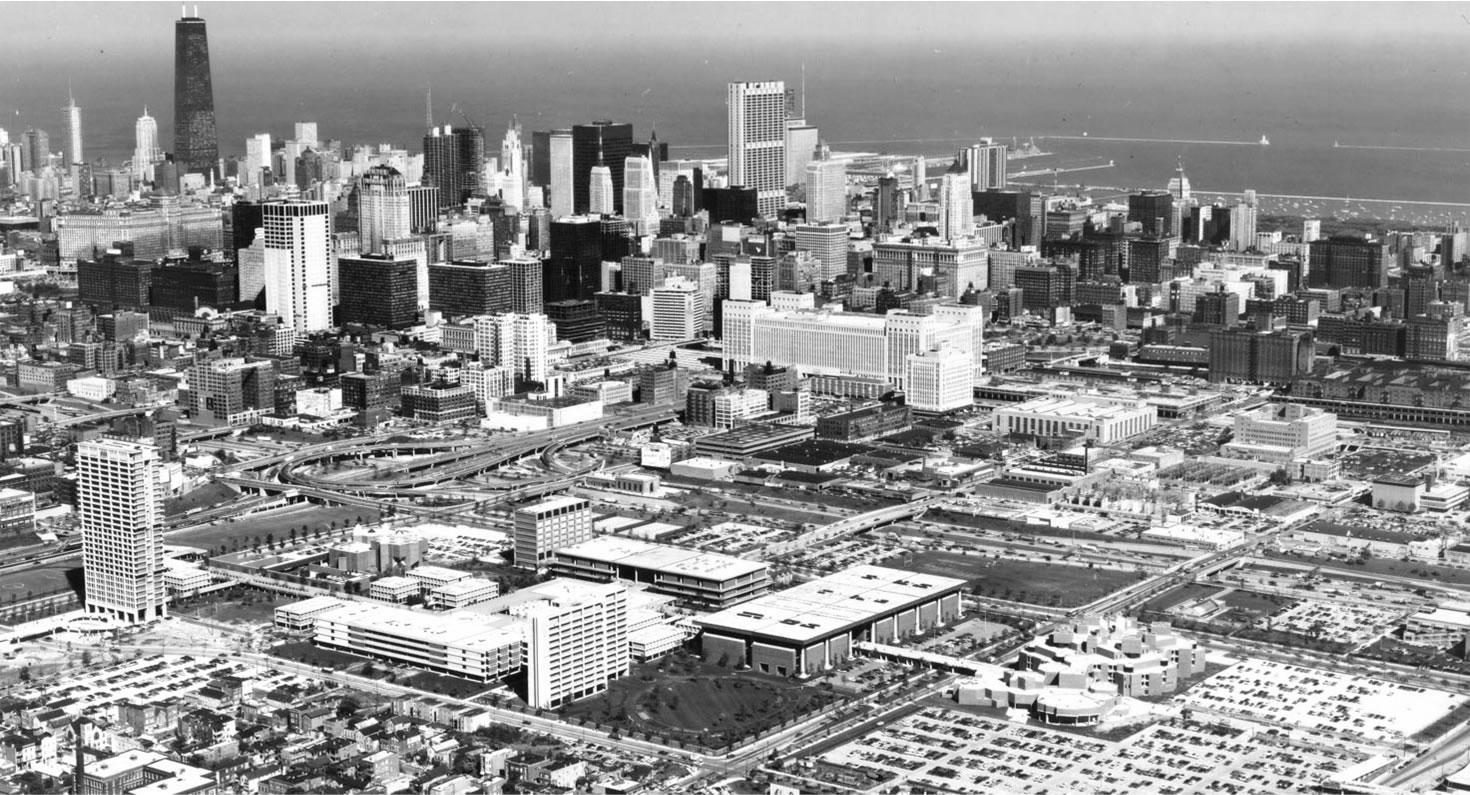 The Chicago skyline without Sears Tower