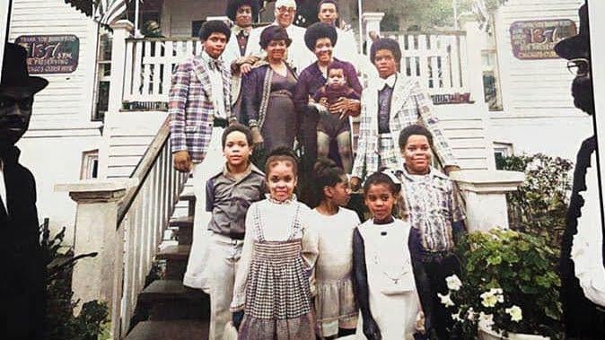 An undated photo of the Ford family at the Clarke-Ford House. (Courtesy of the St. Paul Church of God in Christ archives)