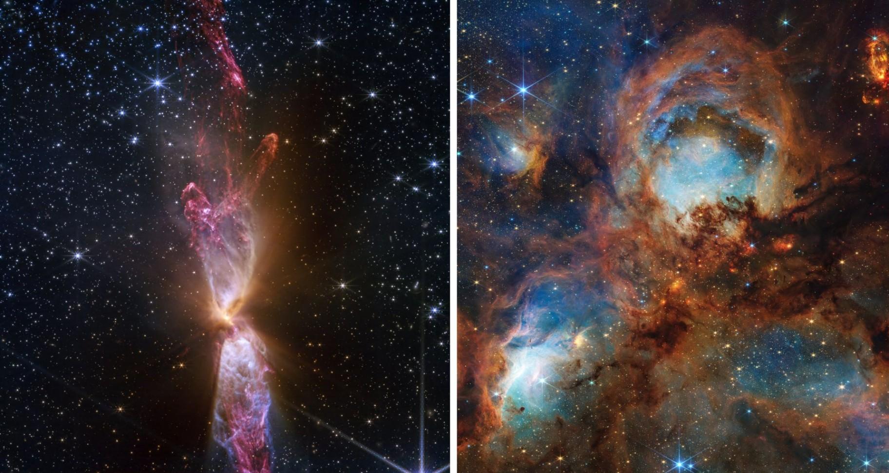 Images taken by the James Webb Space Telescope. (Courtesy of NASA)