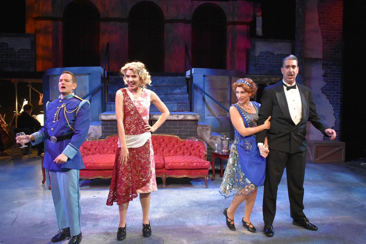 Jonathan Zeng, Emma Sorenson, Katherine Petersen and William Roberts in “The Csardas Princess.”