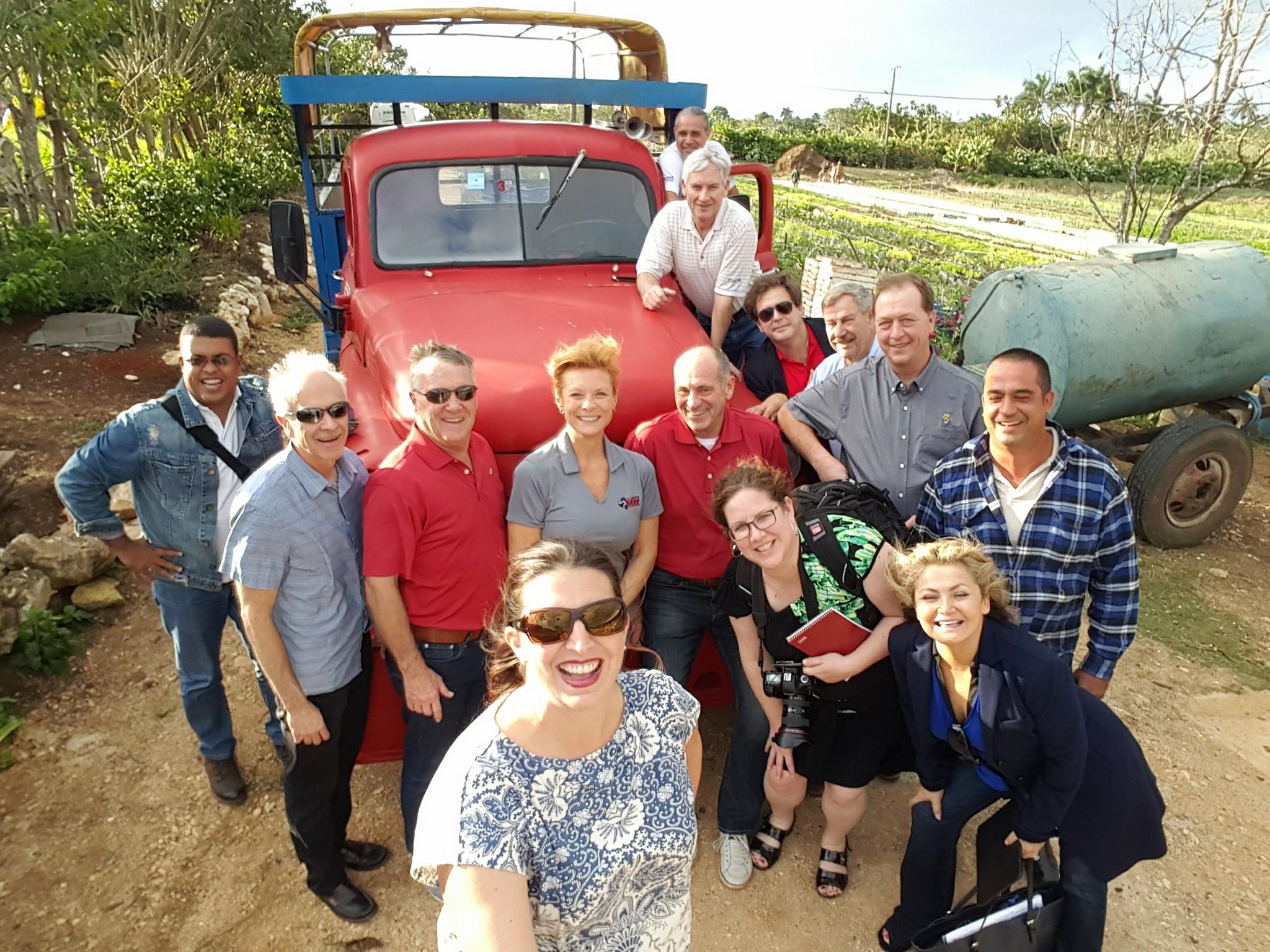 Members of the Illinois Corn Growers Association on a trip to Cuba in January. (Tricia Braid / Facebook)