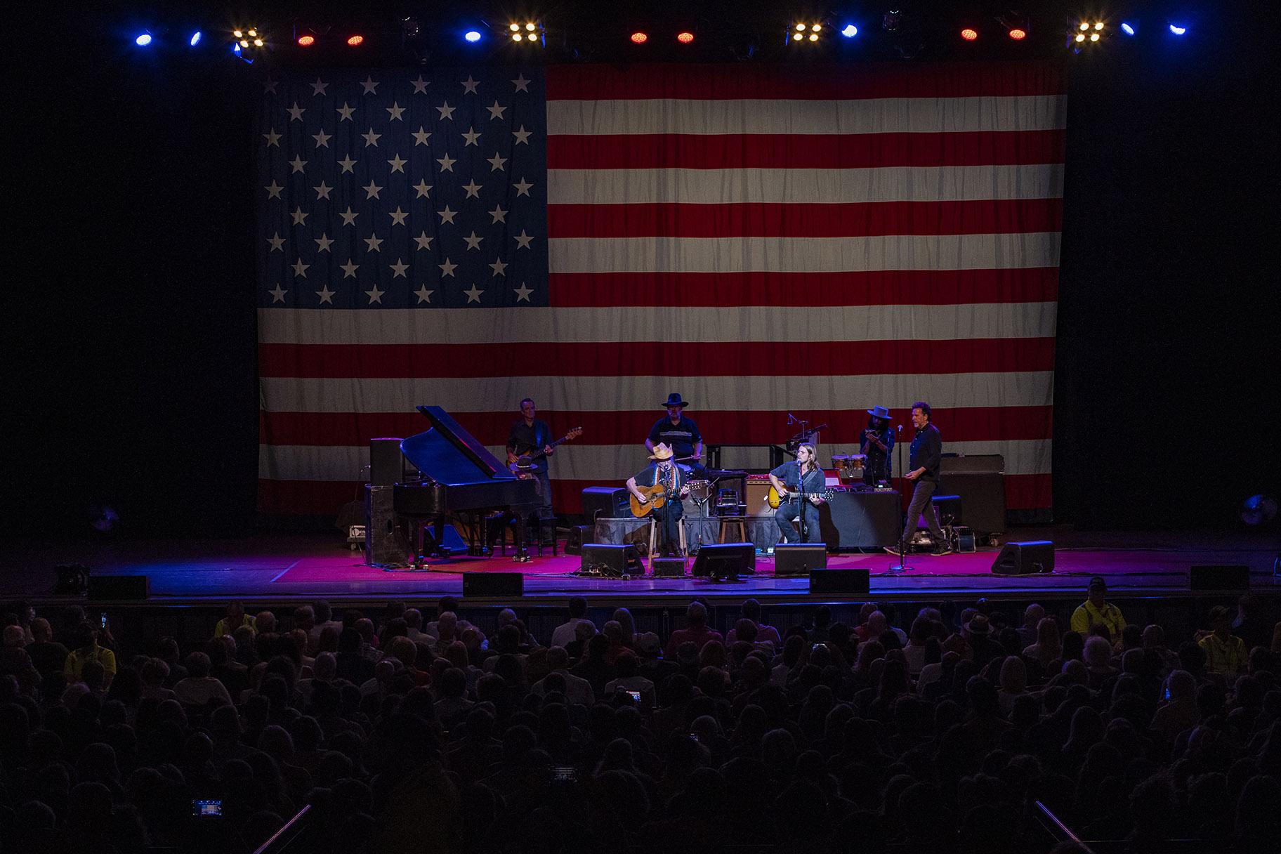 Willie Nelson at Ravinia on Saturday, Aug. 14, 2021. (Credit: Kyle Dunleavy)