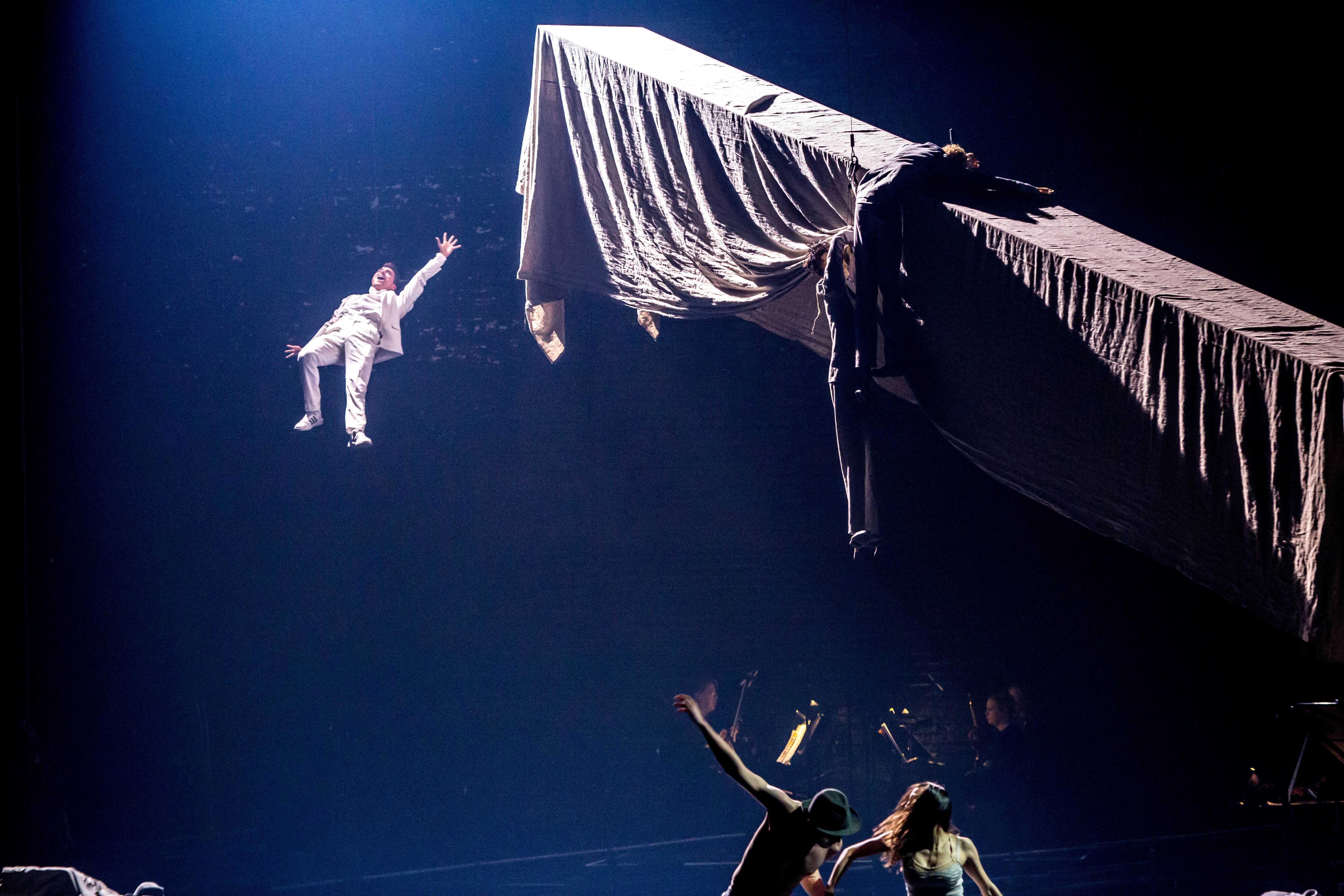 Derrick Agnoletti, Greig Matthews, Anais Bueno in “Midsummer Night’s Dream.” (Photo by Cheryl Mann)