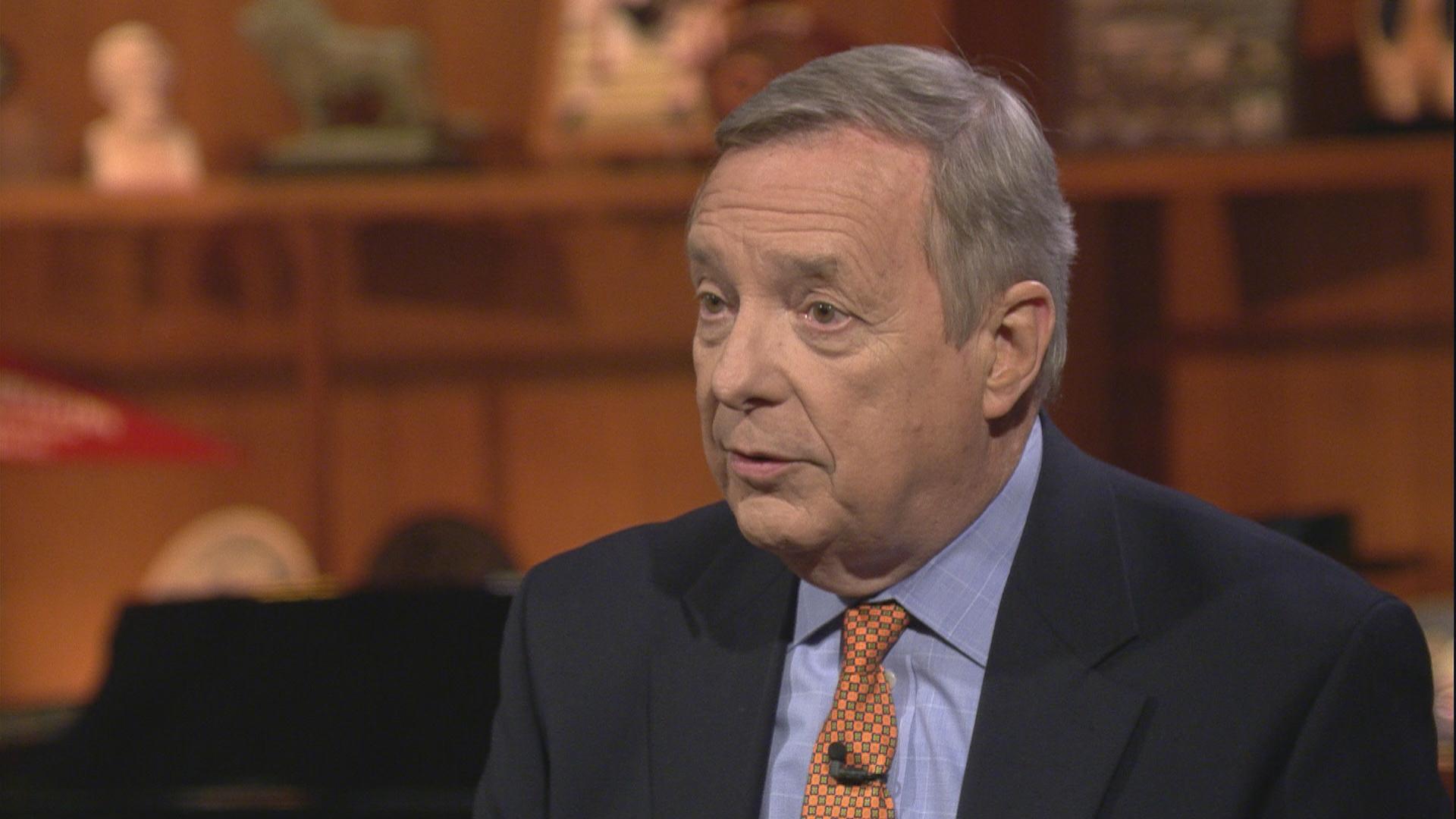 U.S. Sen. Dick Durbin appears on “Chicago Tonight” on Feb. 21, 2018.