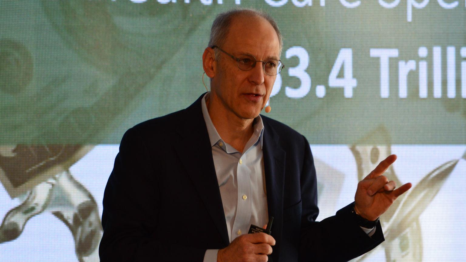 Dr. Ezekiel Emanuel talks about the future of health care in America Thursday, Oct. 18, 2018. (Kristen Thometz / Chicago Tonight)