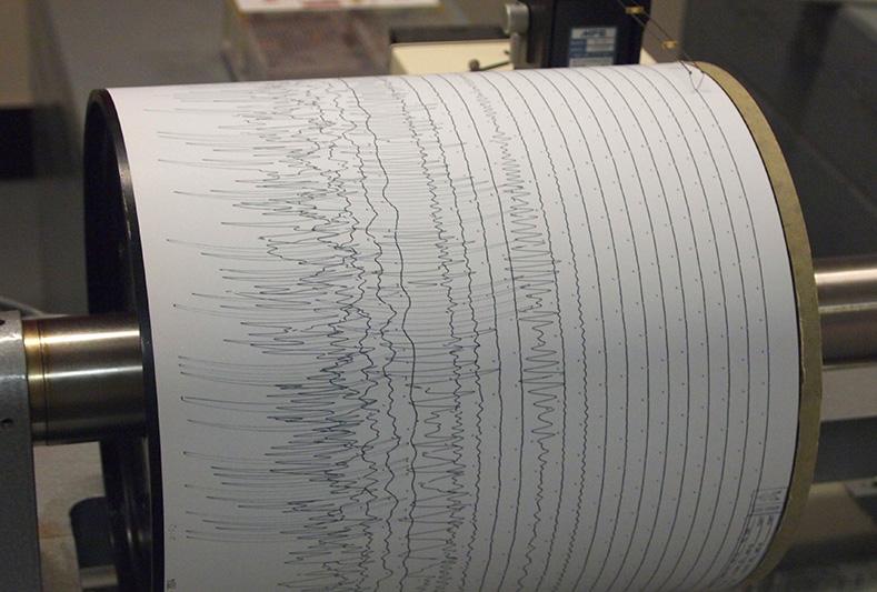 A seismogram (California Office of Emergency Services)