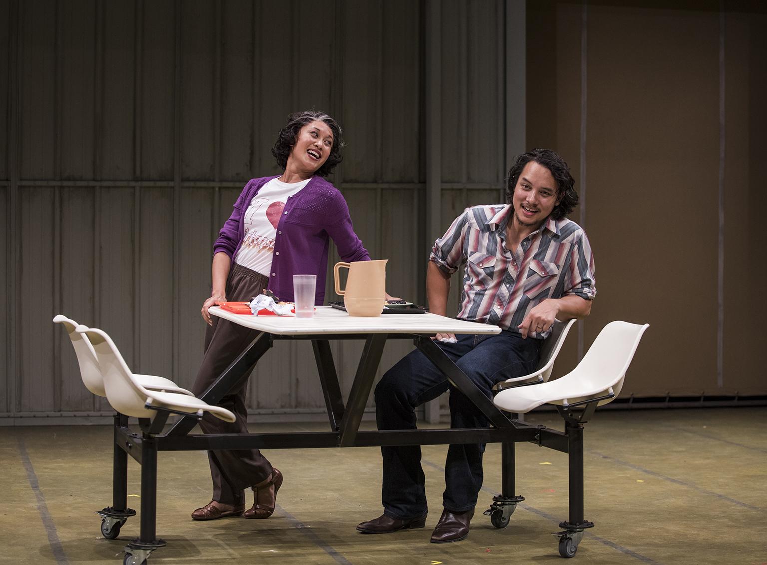 Emjoy Gavino and Matthew Yee in “Vietgone.” (Photo credit: Michael Brosilow)