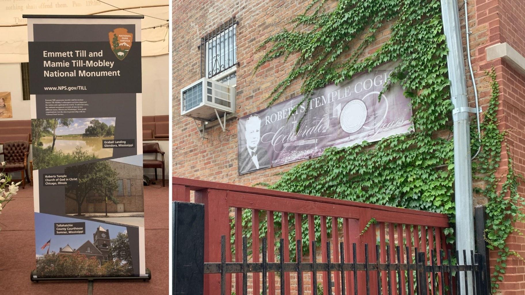 Roberts Temple Church of God in Christ in Bronzeville, the location of Emmett Till’s funeral, was designated as a national monument in 2023. (Eunice Alpasan / WTTW News)