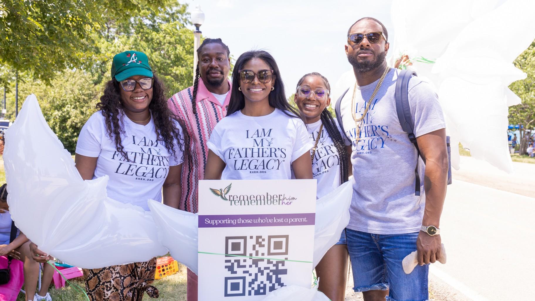 Founder Paris Jackson, center, during Remember Him Remember Her’s first memorial event on Father’s Day on June 16, 2024. (Courtesy of Osiris Johnson / 2nd Shooter Media)